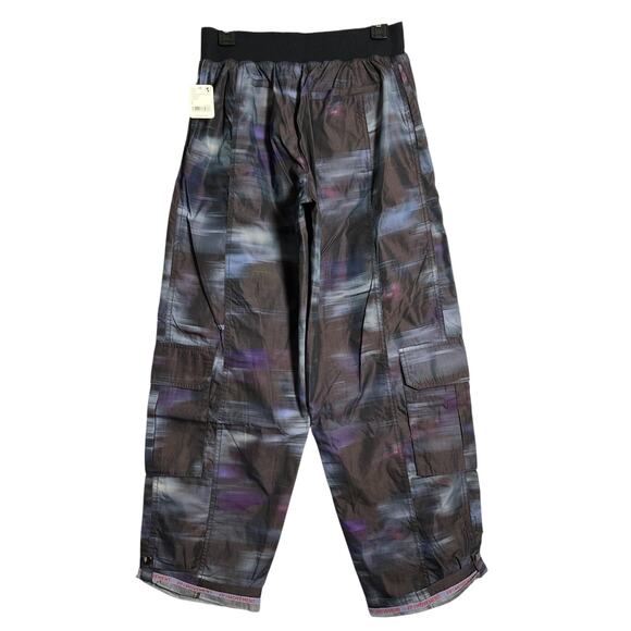 NEW FP Movement Mesmerize Me Shadow Cargo Jogger Size S Pleated Purple Pants NWT - Picture 2 of 12